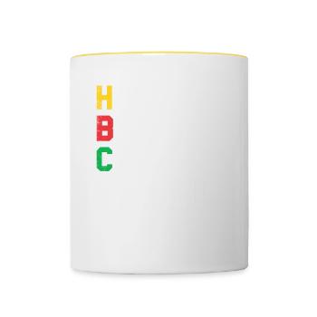 Humbled Blessed Creative Unique For Pride African - Contrasting Mug - white/yellow - Front