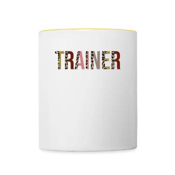 Trainer - Contrasting Mug - white/yellow - Front