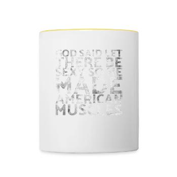 Gott Sagte, Lass Es Sexy Sein, Also Machte Er Für - Tasse zweifarbig - Weiß/Gelb - Vorne