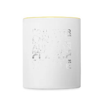 I would rather American Made Genuine For Muscle - Contrasting Mug - white/yellow - Front