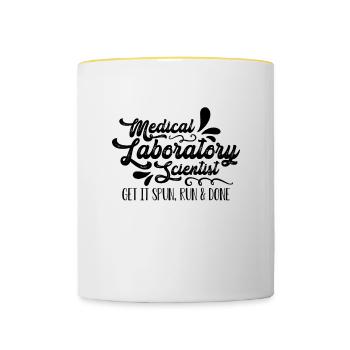 Medical Laboratory Scientist Laboratory Technician - Tasse zweifarbig - Weiß/Gelb - Vorne