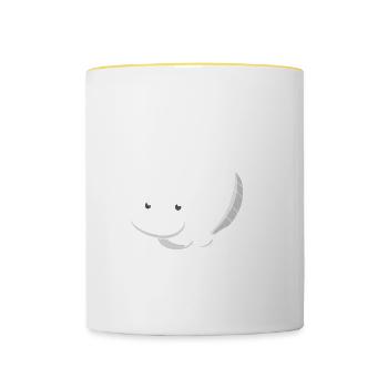 Cheer Ant Design pour les amants de fourmis Tante Tante - Mug contrasté - blanc/jaune - Devant