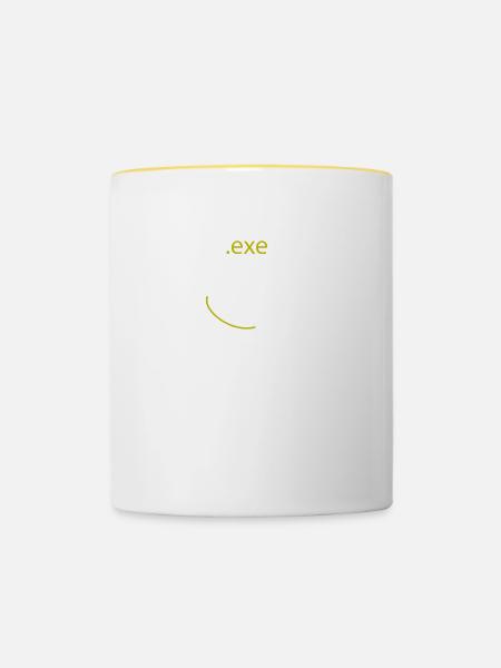 .exe ausführen ADMIN - Contrasting Mug - white/yellow