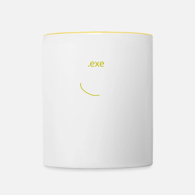 .exe ausführen ADMIN - Contrasting Mug - white/yellow