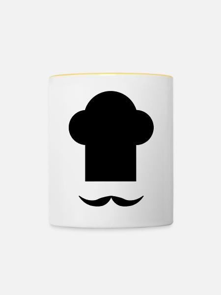 Cuisine - Tasse zweifarbig - Weiß/Gelb