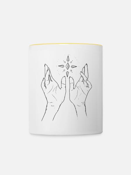 Witchcraft - Tasse zweifarbig - Weiß/Gelb