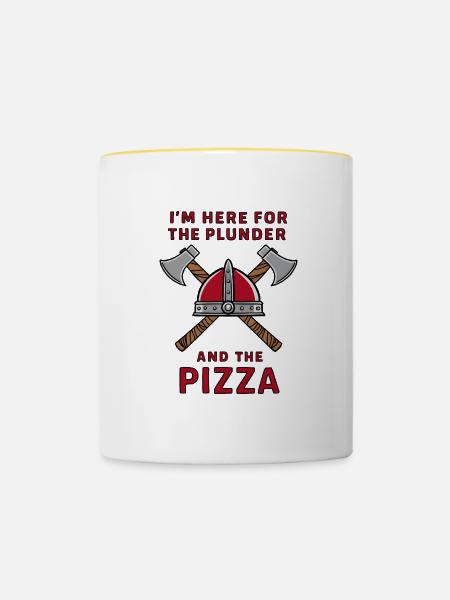 Viking Plunder - Tasse zweifarbig - Weiß/Gelb
