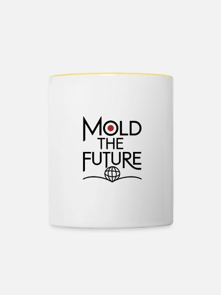 Mold the Future - Tasse zweifarbig - Weiß/Gelb