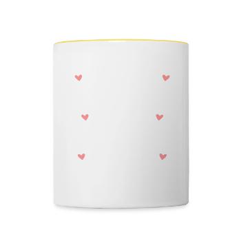 Wife Mom Boss - Contrasting Mug - white/yellow - Front