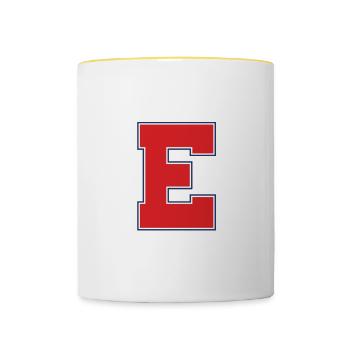 EAST HIGH SCHOOL - Contrasting Mug - white/yellow - Front