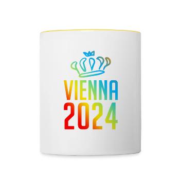 Vienna 2024 Vienna Colorful - Contrasting Mug - white/yellow - Front