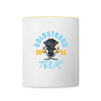 Golden Sands 2024 Skeleton - Contrasting Mug - white/yellow - Front