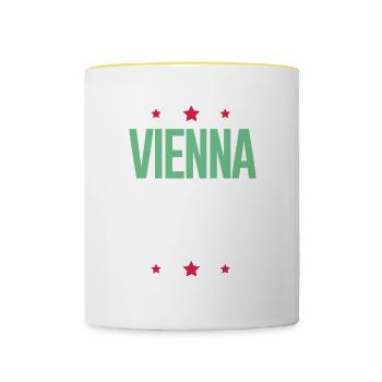 Vienna 2024 Vienna Holidays - Contrasting Mug - white/yellow - Front