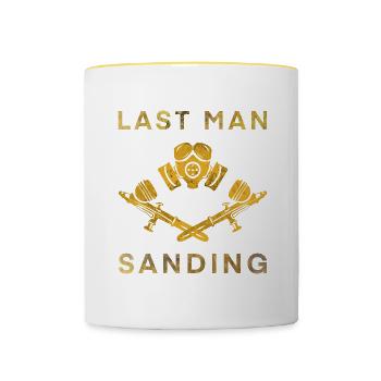 Lackierer Maler Meister Handwerker Geschenk - Tasse zweifarbig - Weiß/Gelb - Vorne