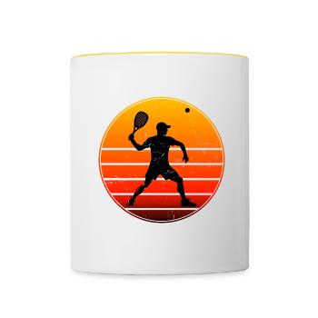 Pickleball Women's Racquetball Pickleball - Contrasting Mug - white/yellow - Front