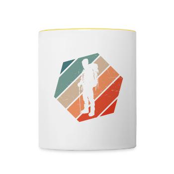 Boulder Climber Climber Women's Bouldering - Contrasting Mug - white/yellow - Front