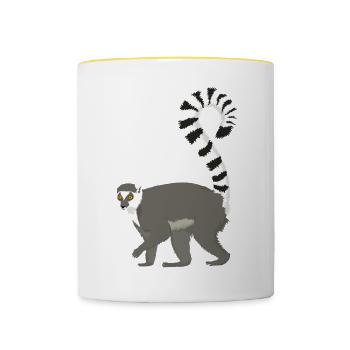 Katta - Tasse zweifarbig - Weiß/Gelb - Vorne