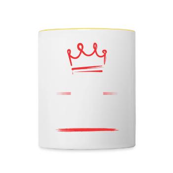 Kickboxing Crew - Contrasting Mug - white/yellow - Front