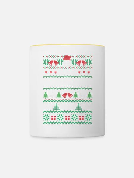 Ein fröhlicher Trader - Tasse zweifarbig - Weiß/Gelb