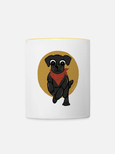 Matapacos 2 - Tasse zweifarbig - Weiß/Gelb