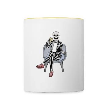 It's time to party - Contrasting Mug - white/yellow - Front