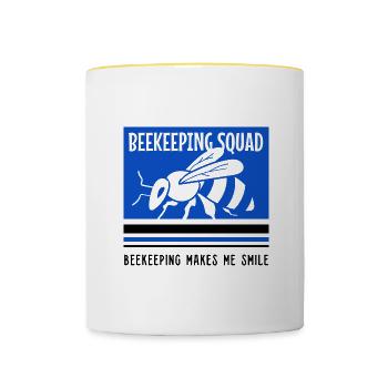 Beekeeper Wildlife Lustiges Zitat Imkerei - Tasse zweifarbig - Weiß/Gelb - Vorne