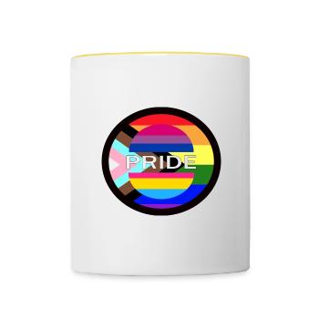 STOLZ - Tasse zweifarbig - Weiß/Gelb - Vorne