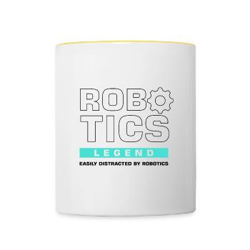 Robotics Legend Engineering Robot Engineer - Contrasting Mug - white/yellow - Front