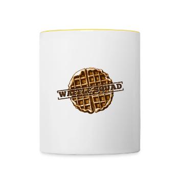 Waffle Squad Delicious Pancake Waffle Squad - Mug contrasté - blanc/jaune - Devant