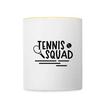 Sports de balle Hobby Tennis Squad d'été - Mug contrasté - blanc/jaune - Devant