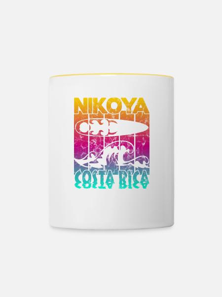 Nikoya Costa Rica - Tasse zweifarbig - Weiß/Gelb