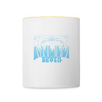Baia do Sancho - Brazil - Contrasting Mug - white/yellow - Front