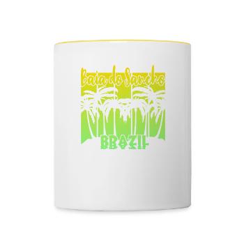 Baia do Sancho - Brazil - Contrasting Mug - white/yellow - Front