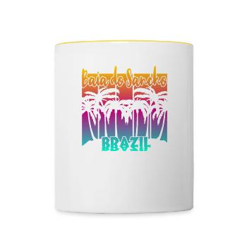 Baia do Sancho - Brazil - Contrasting Mug - white/yellow - Front