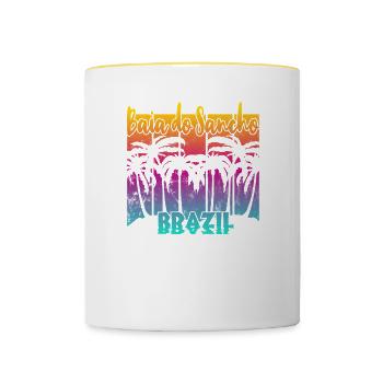 Baia do Sancho - Brazil - Contrasting Mug - white/yellow - Front