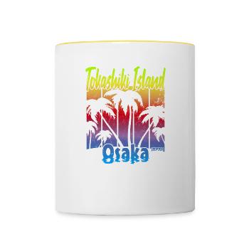 Tokashiki Island Osaka - Tasse zweifarbig - Weiß/Gelb - Vorne