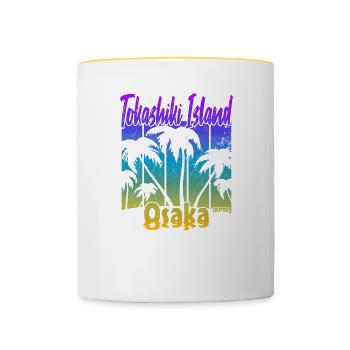 Tokashiki Island Osaka - Tasse zweifarbig - Weiß/Gelb - Vorne