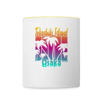 Tokashiki Island Osaka - Tasse zweifarbig - Weiß/Gelb - Vorne