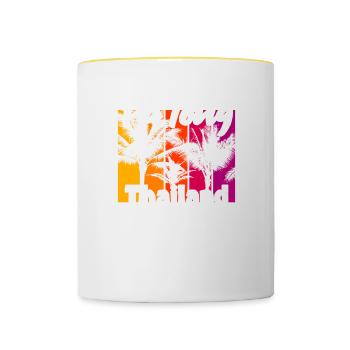 Patong Thailand - Contrasting Mug - white/yellow - Front