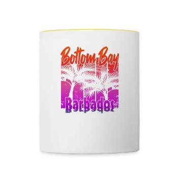 Bottom Bay Barbados - Contrasting Mug - white/yellow - Front