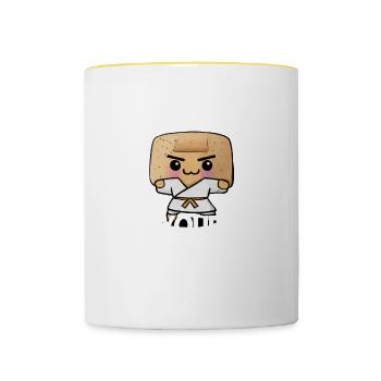 Toast Your Limits - Toast - Tasse zweifarbig - Weiß/Gelb - Vorne