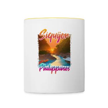 Siquijor Sunset - Contrasting Mug - white/yellow - Front