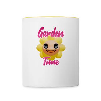 Gardentime Sunflower - Contrasting Mug - white/yellow - Front
