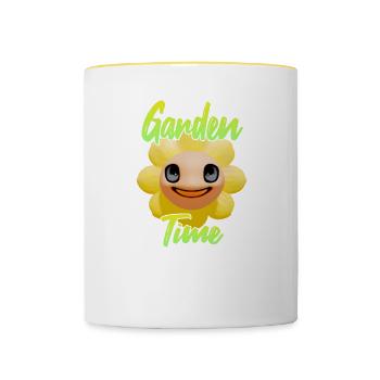 Gardentime Sunflower - Contrasting Mug - white/yellow - Front