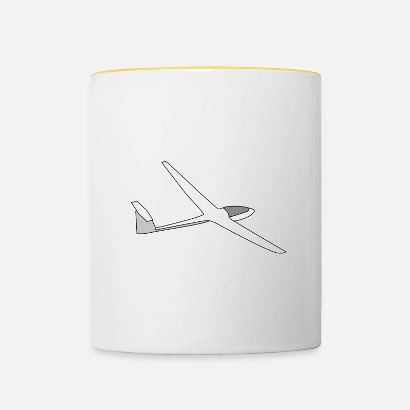 glider - Contrasting Mug - white/yellow