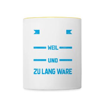 BERND - Gottgleich - Tasse zweifarbig - Weiß/Gelb - Vorne