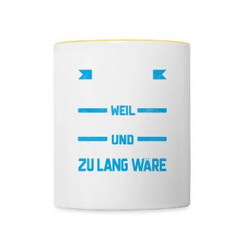 GEORG - Gottgleich - Tasse zweifarbig - Weiß/Gelb - Vorne