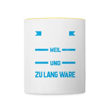 GERD - Gottgleich - Tasse zweifarbig - Weiß/Gelb - Vorne