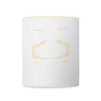 1966 - Qualität - Tasse zweifarbig - Weiß/Gelb - Vorne