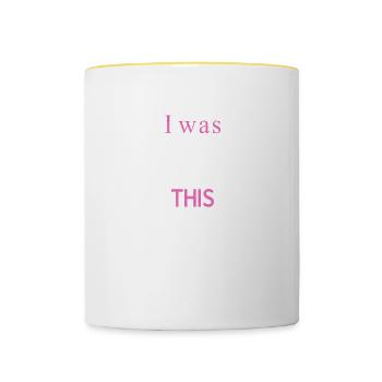 Awesome I was born to do this Irish dancing Gift - Contrasting Mug - white/yellow - Front